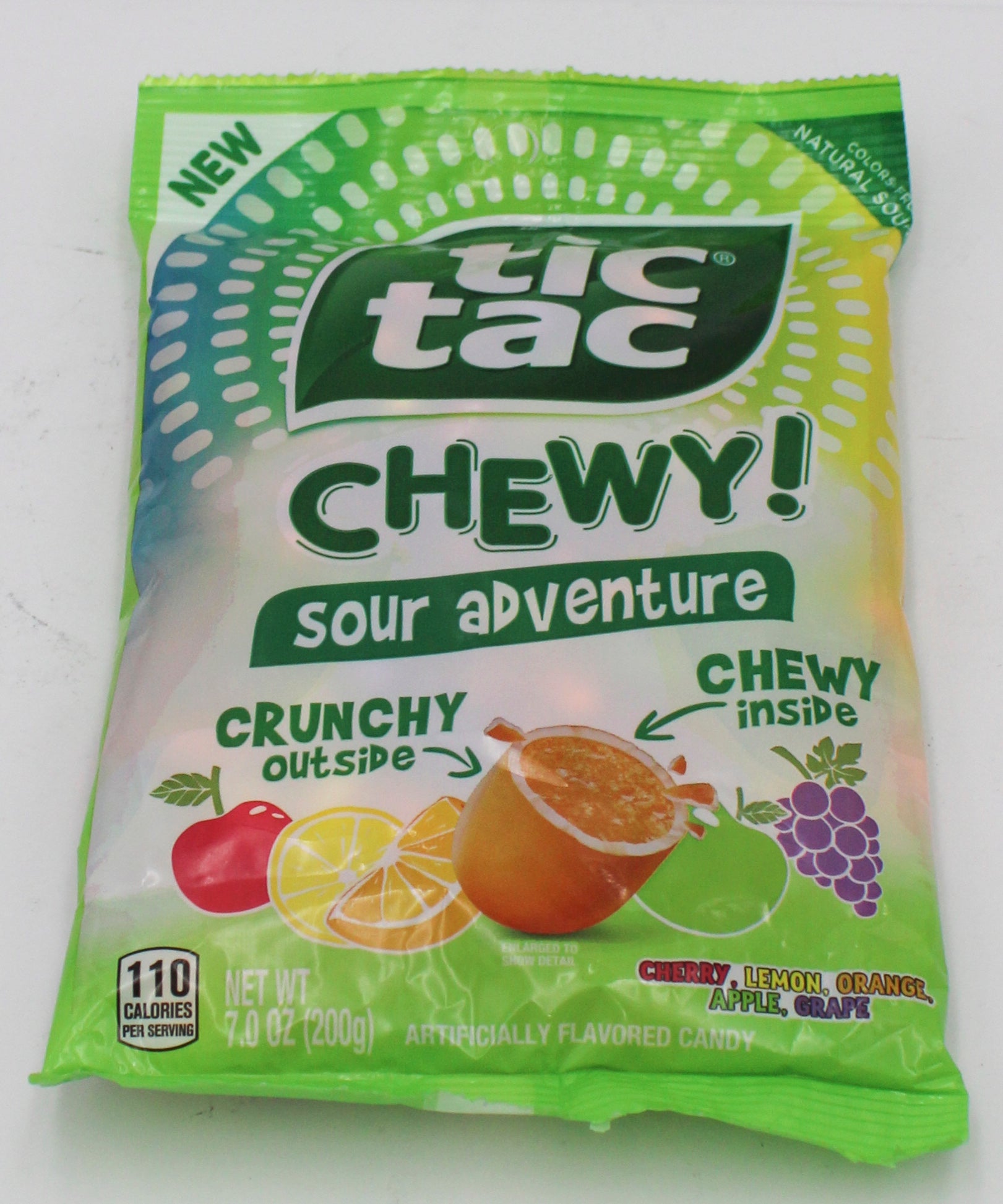 TICTAC CHEWY MEDIUM PEG BAG SOUR ADVENTURE 7.05 Oz BB 7/08/26