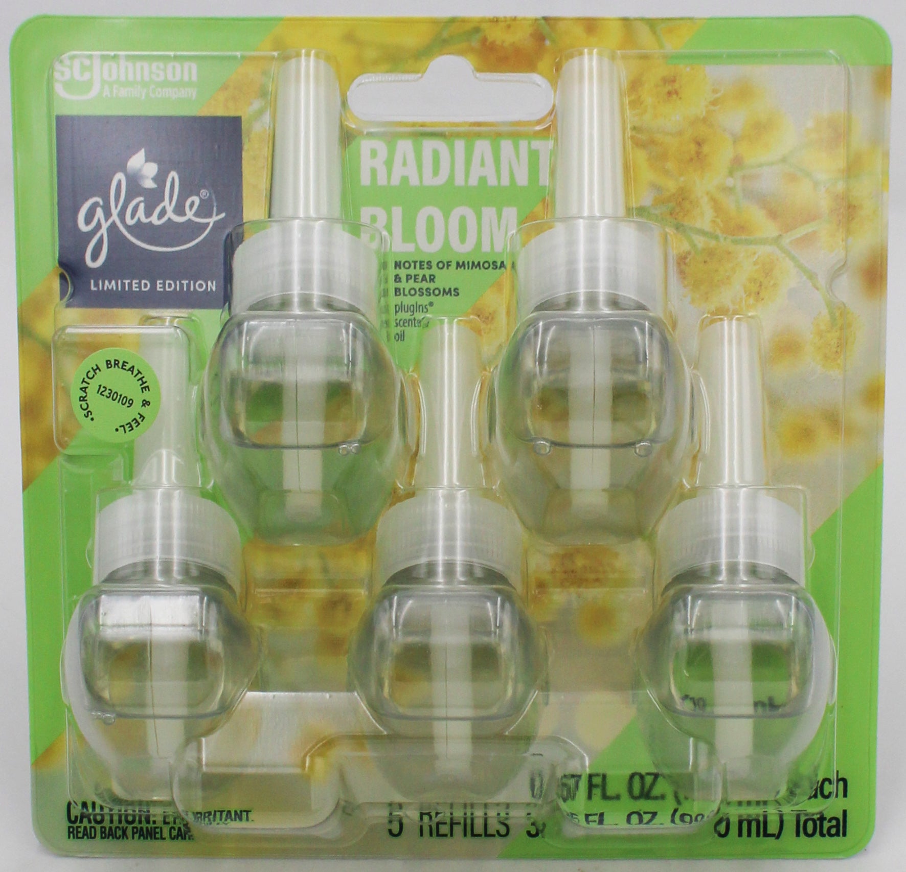 Glade PlugIns Scented Oil Radiant Bloom 5-Pack 0.67 fl oz