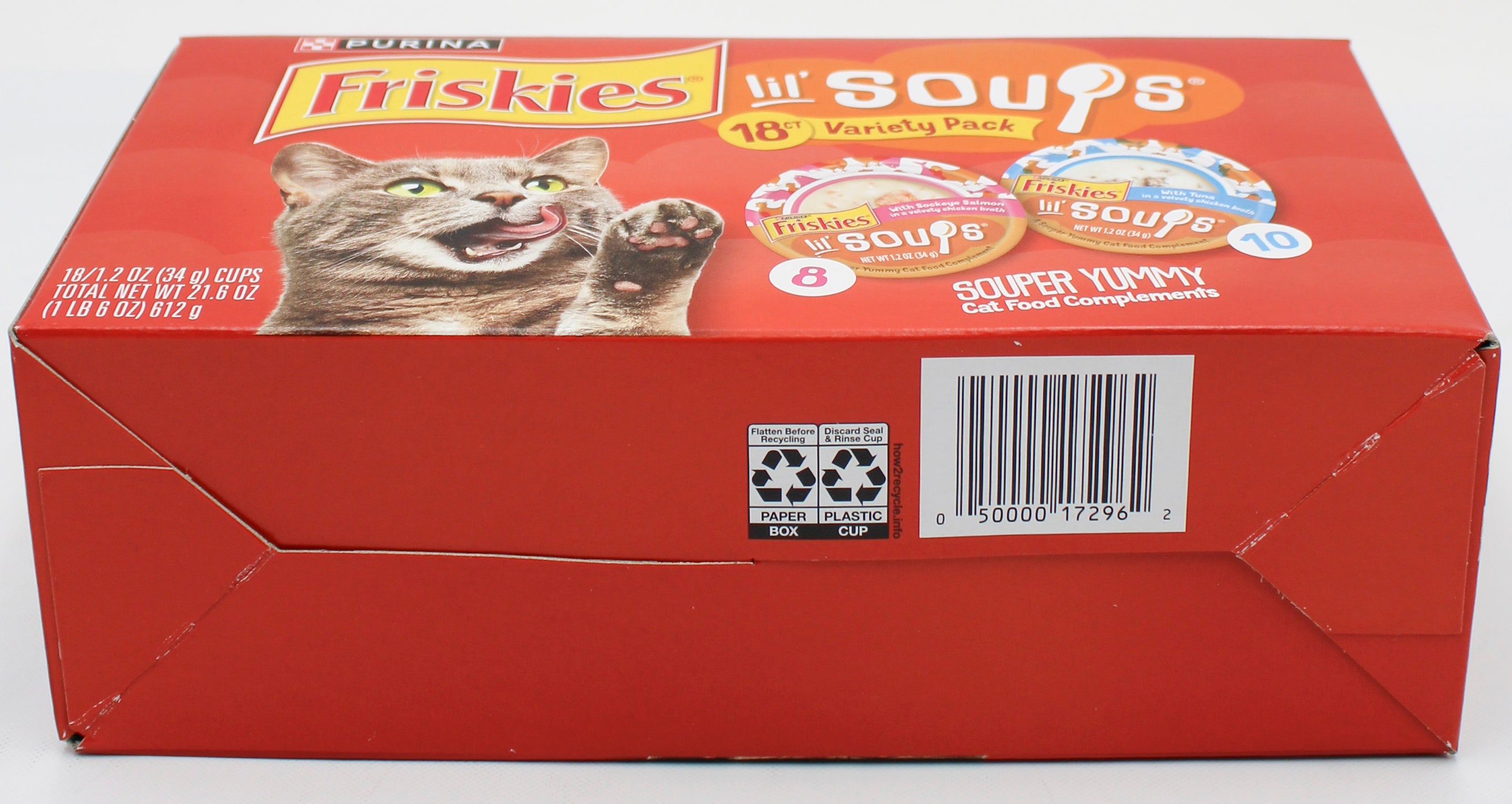 Purina Friskies Lil Soups Salmon & Tuna Variety Pack 18 x Cups
