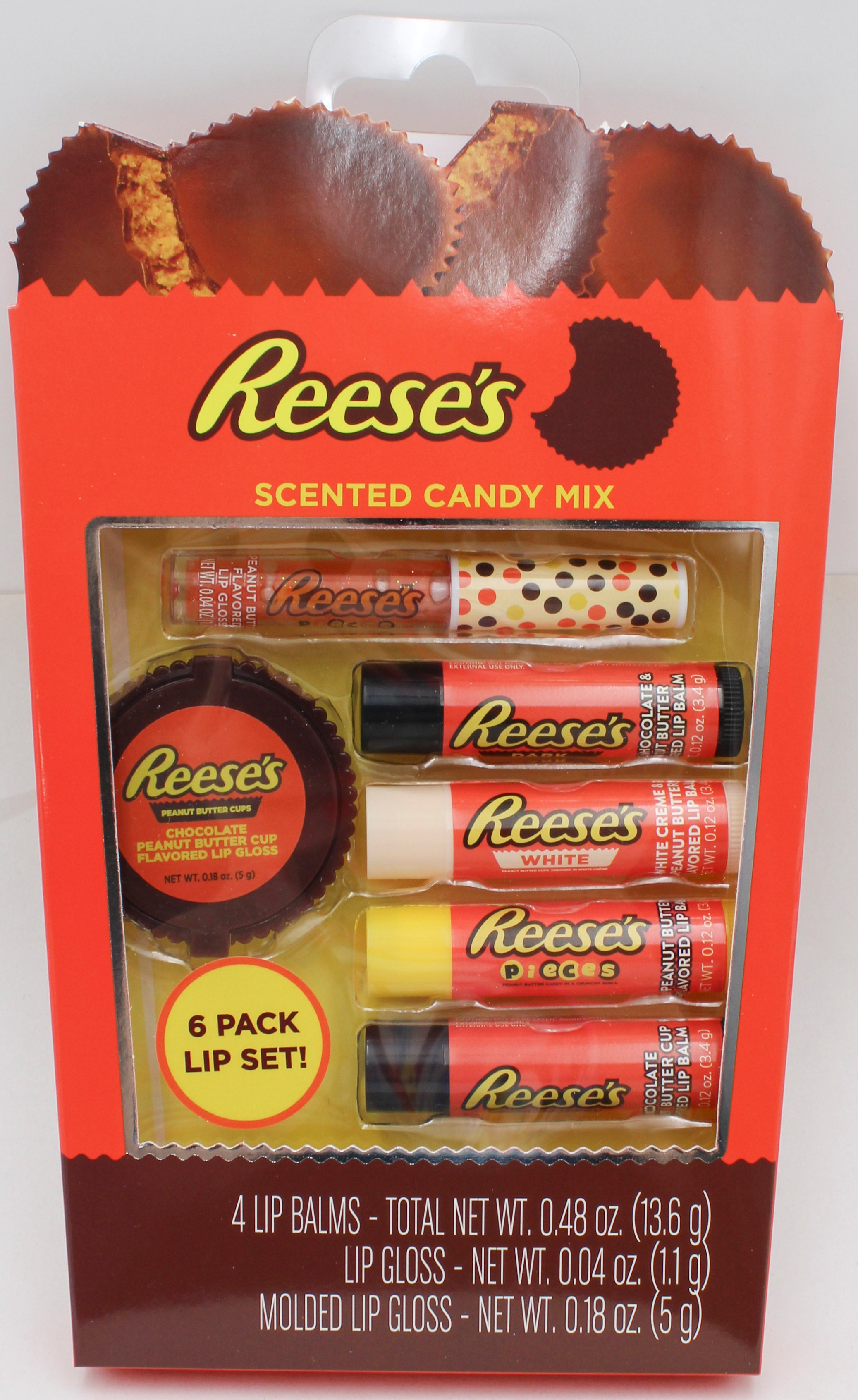 HERSHEY REESES SCENTED LIP MIX - 6ct