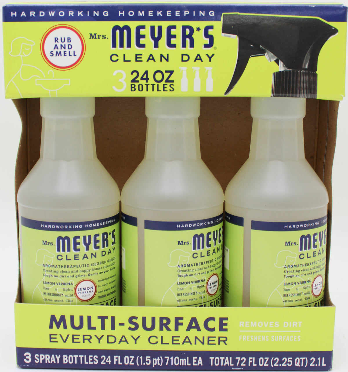 MRS MEYERS MULTI SURFACE CLEANER LEMON VERBENA 3 PACK 24oz US