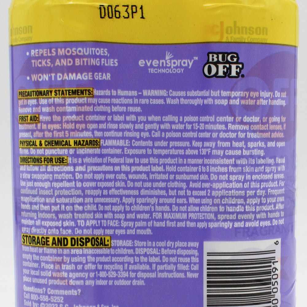 SP OFF CLEAN FEEL INSECT REPELLENT 2CT 5oz FRAGRANCE FREE