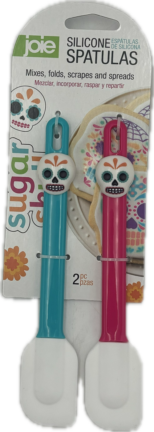 JOIE SILICONE SPATULAS 2CT SUGAR SKULL  NI