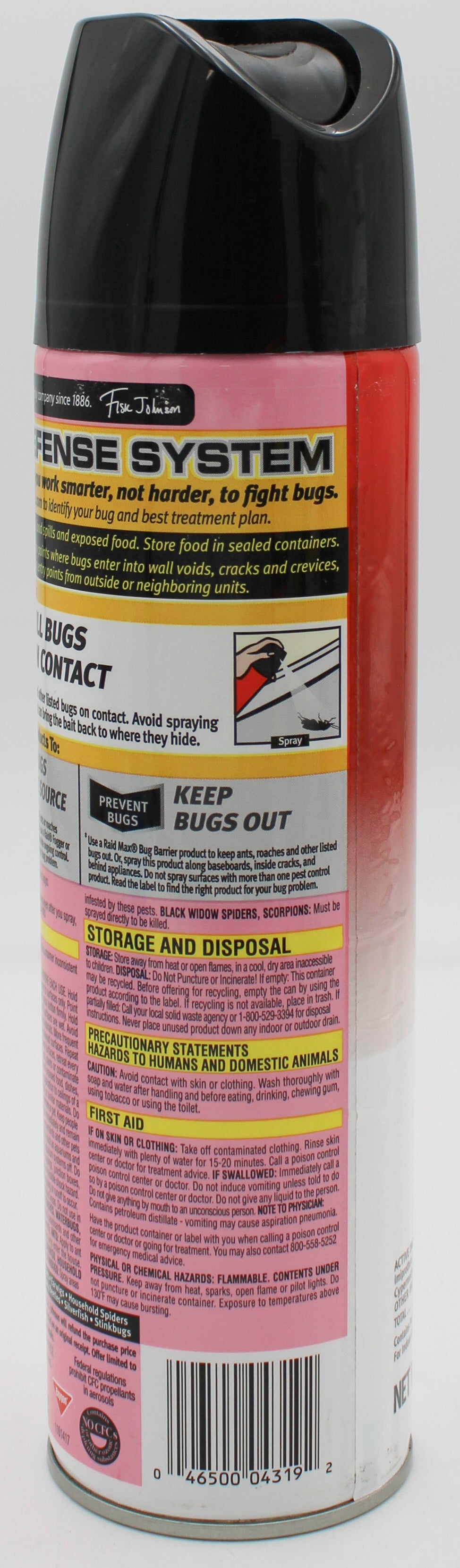 SP RAID ANT & ROACH WATER BASED 17.5oz FRAGANCE FREE