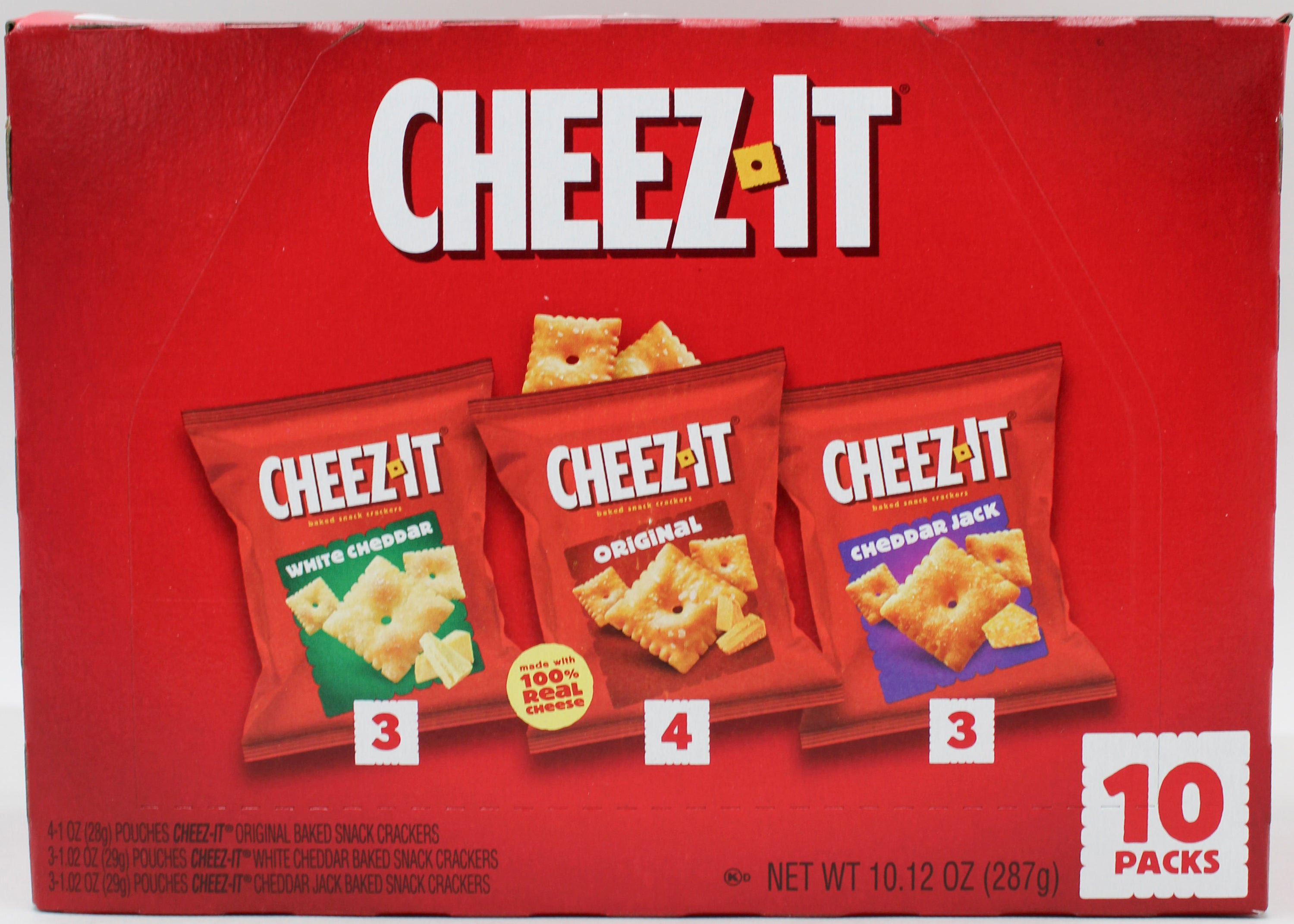 Cheez-It 3 Flavor Cracker Caddy 10.12oz (Case)