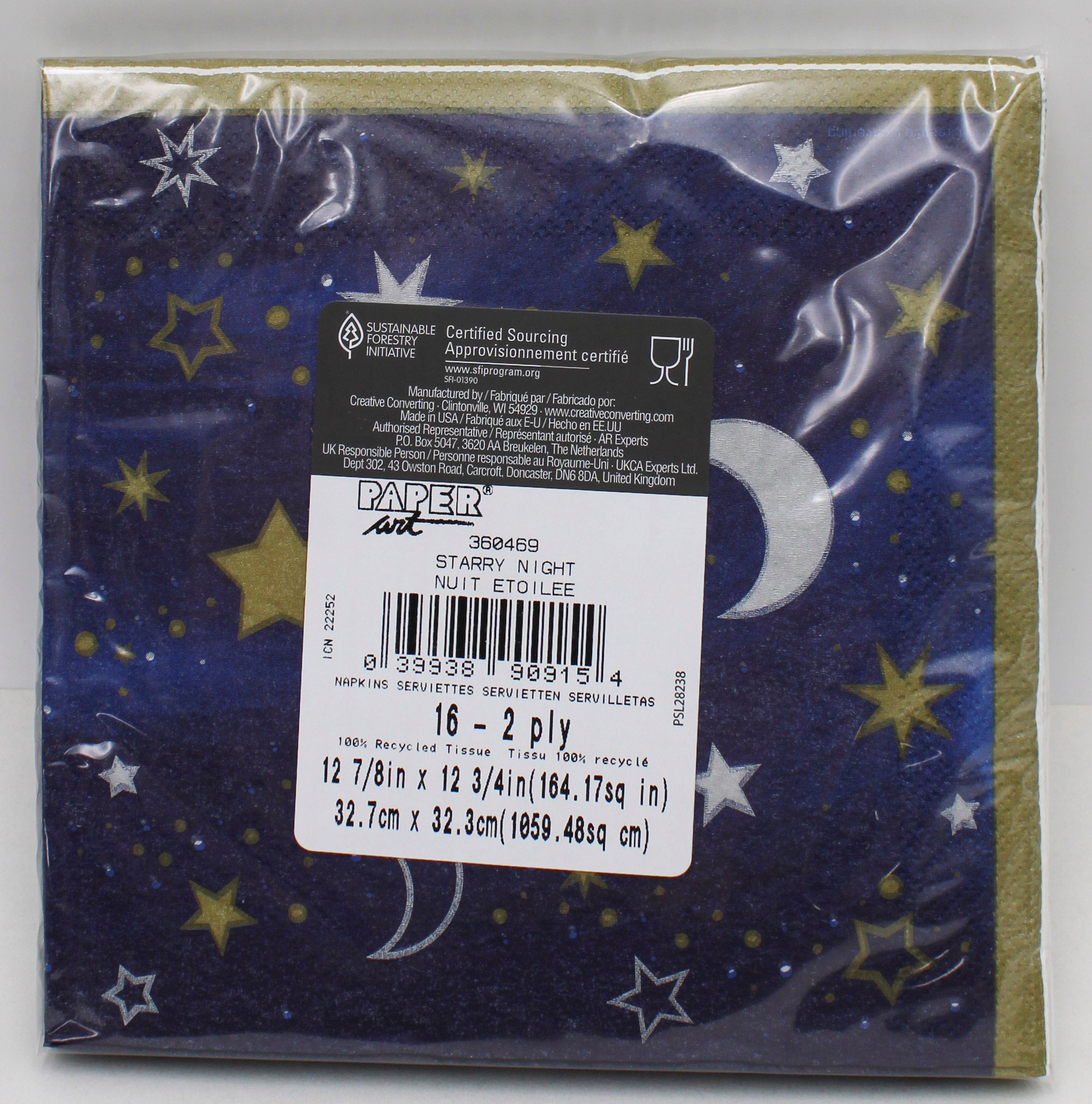 NAPKIN LUNCH 16CT 2P STARRY NIGHT