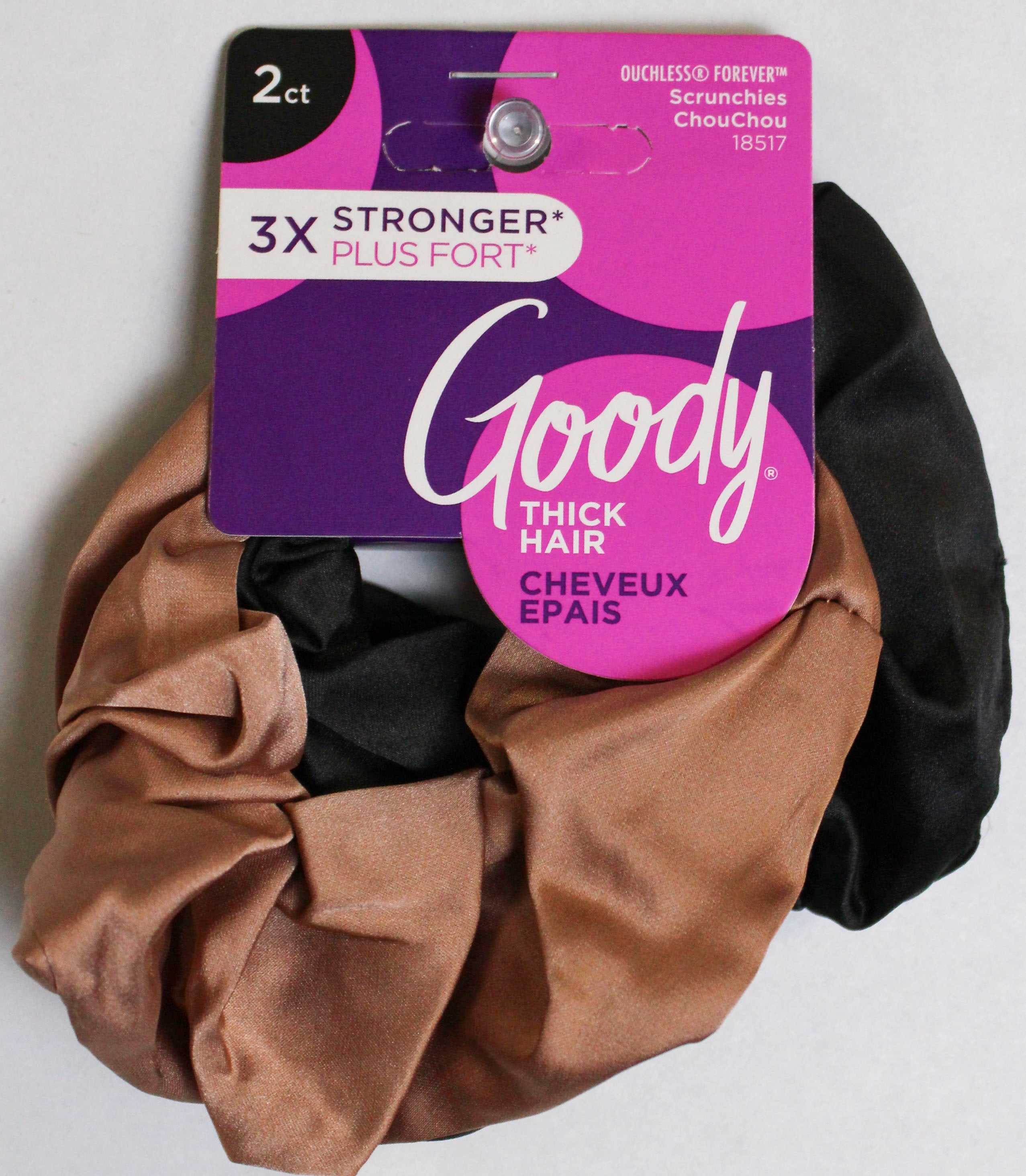 GOODY FOREVER SATIN SCRUNCHIES 2ct NI