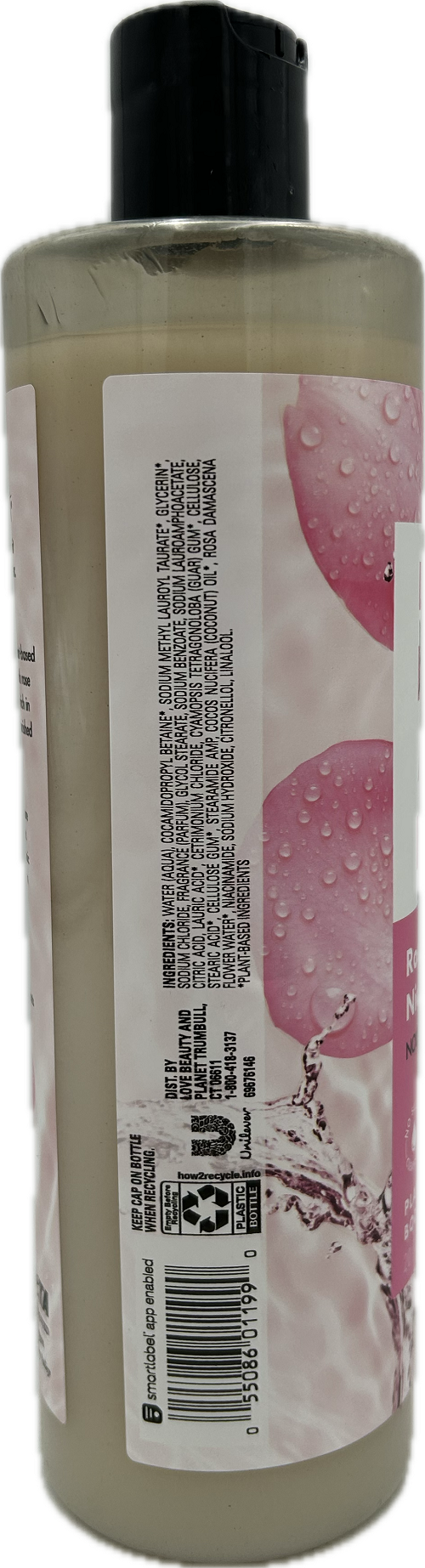 LOVE BEAUTY PLANET BODY WASH ROSE 20oz