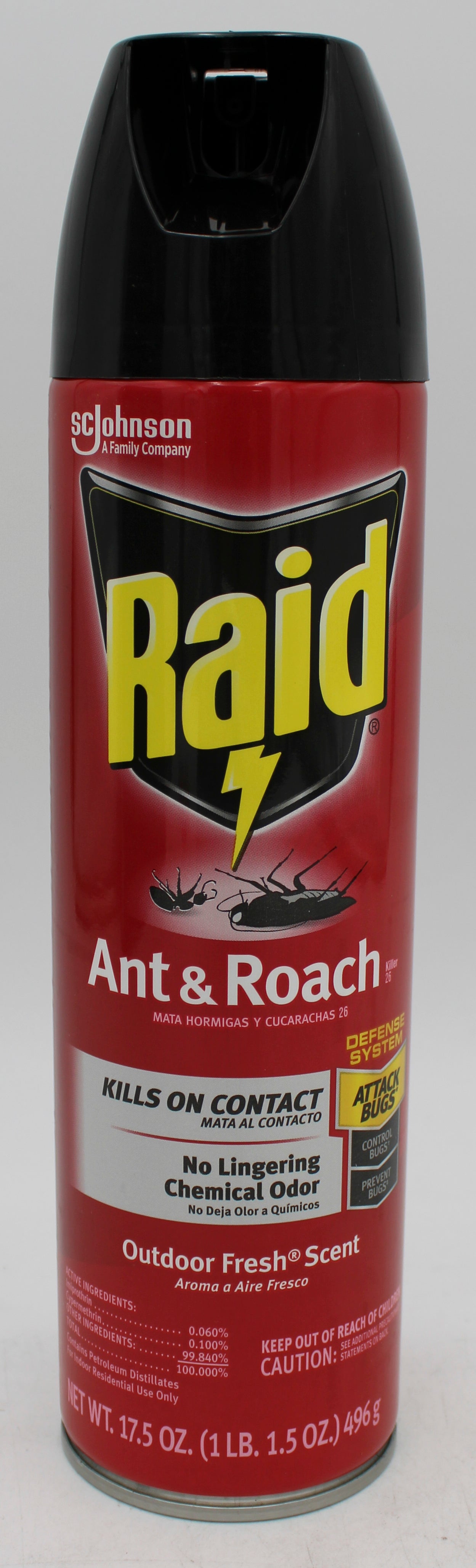 RAID ANT + ROACH AEROSOL OUTDOOR FRESH 17.5oz