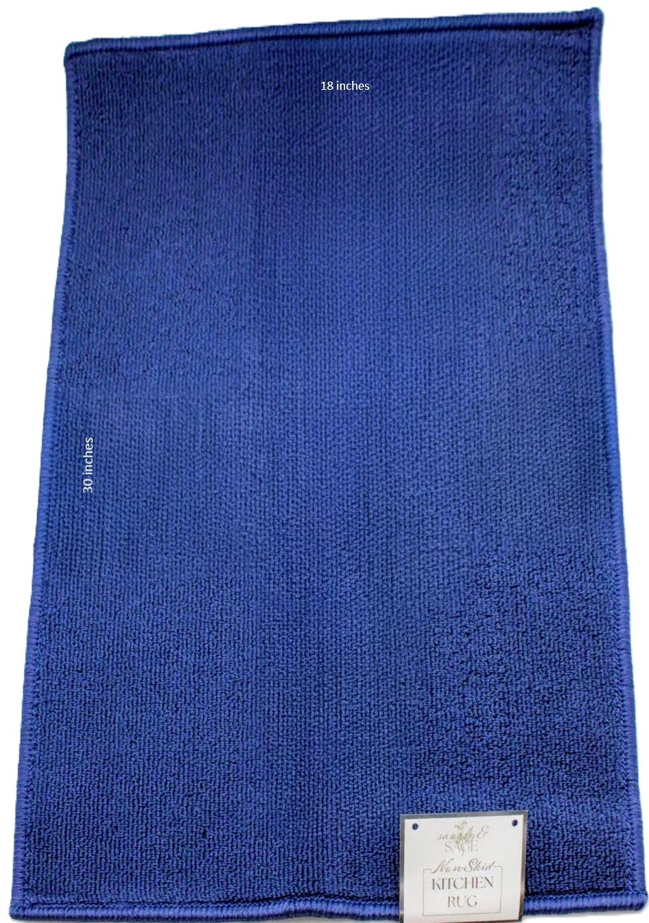 KITCHEN RUG BLUE 18X30