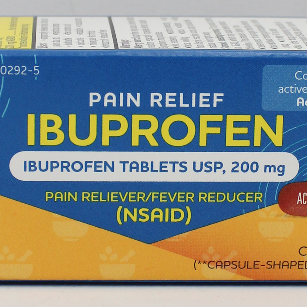 RITE AID PAIN RELIEF IBUPROFEN CAPLETS 50ct EXP 2/15/2028