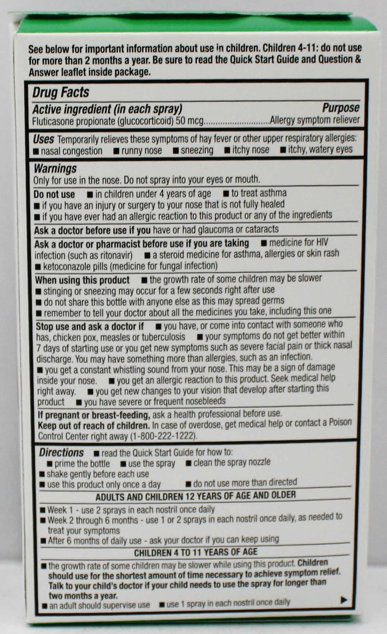 RITE AID 24HR ALLERGY RELIEF NASAL SPRAY 0.62floz EXP 11/1/2026 COMPARES TO Flonase
