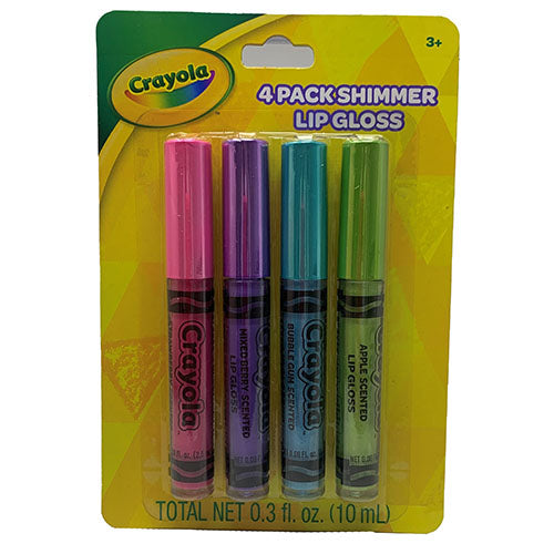 Cryla Shimmer Lip Gloss 0.3oz Assorted 4-Pack Wholesale