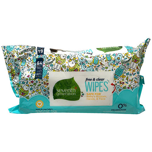 7TH GENRTN BABY WIPES 64CT-FREE/CLR