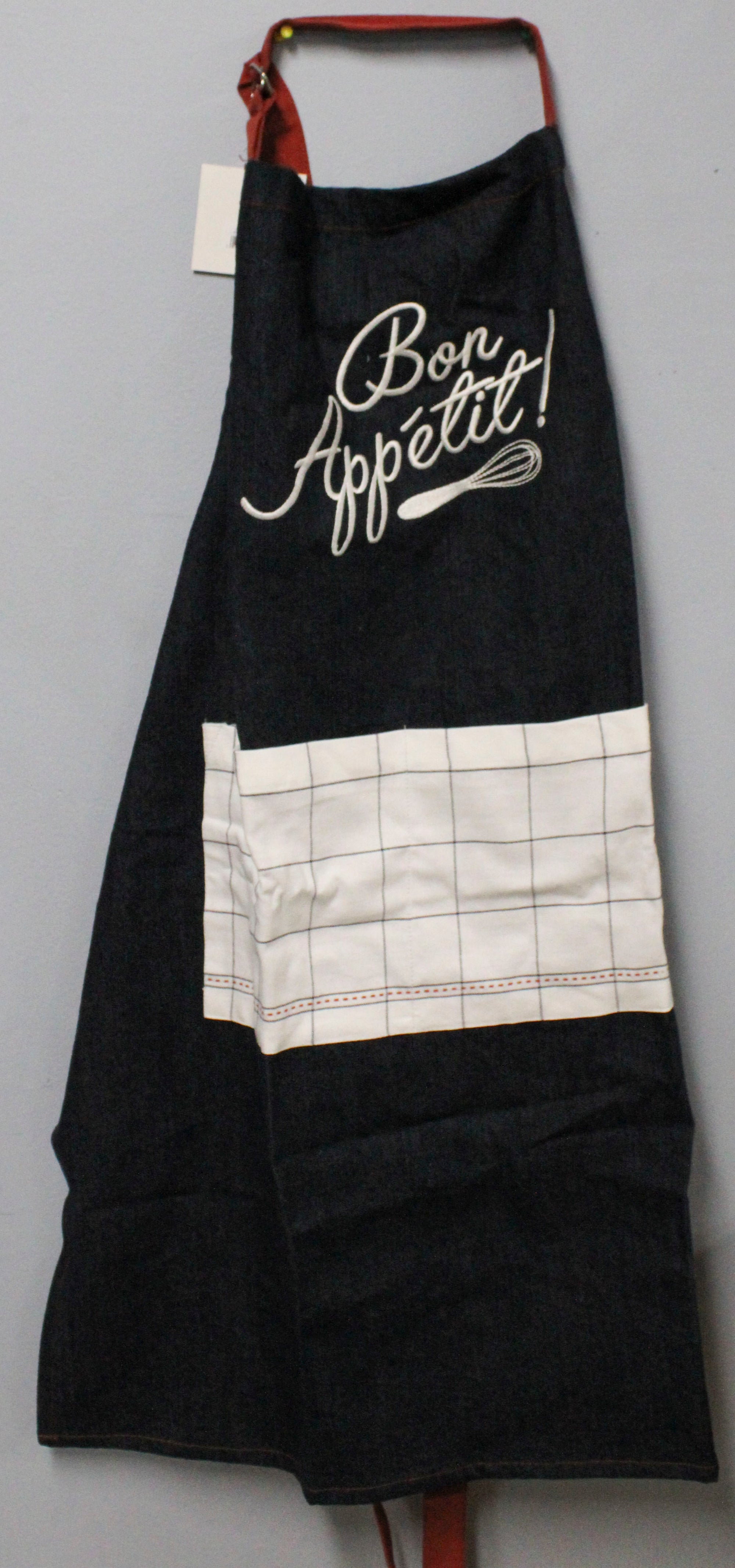 APRON - BON APPETIT DENIM EMBROIDERED