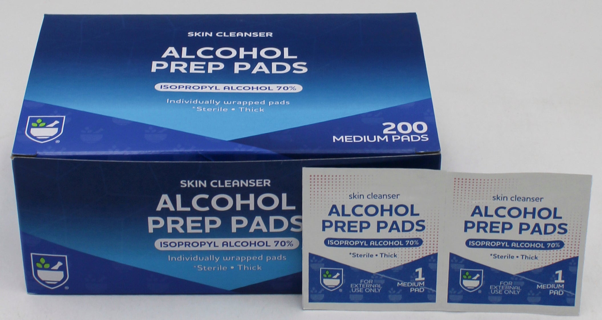RITE AID 200ct ALCOHOL PREP PADS, STERILE, THICK