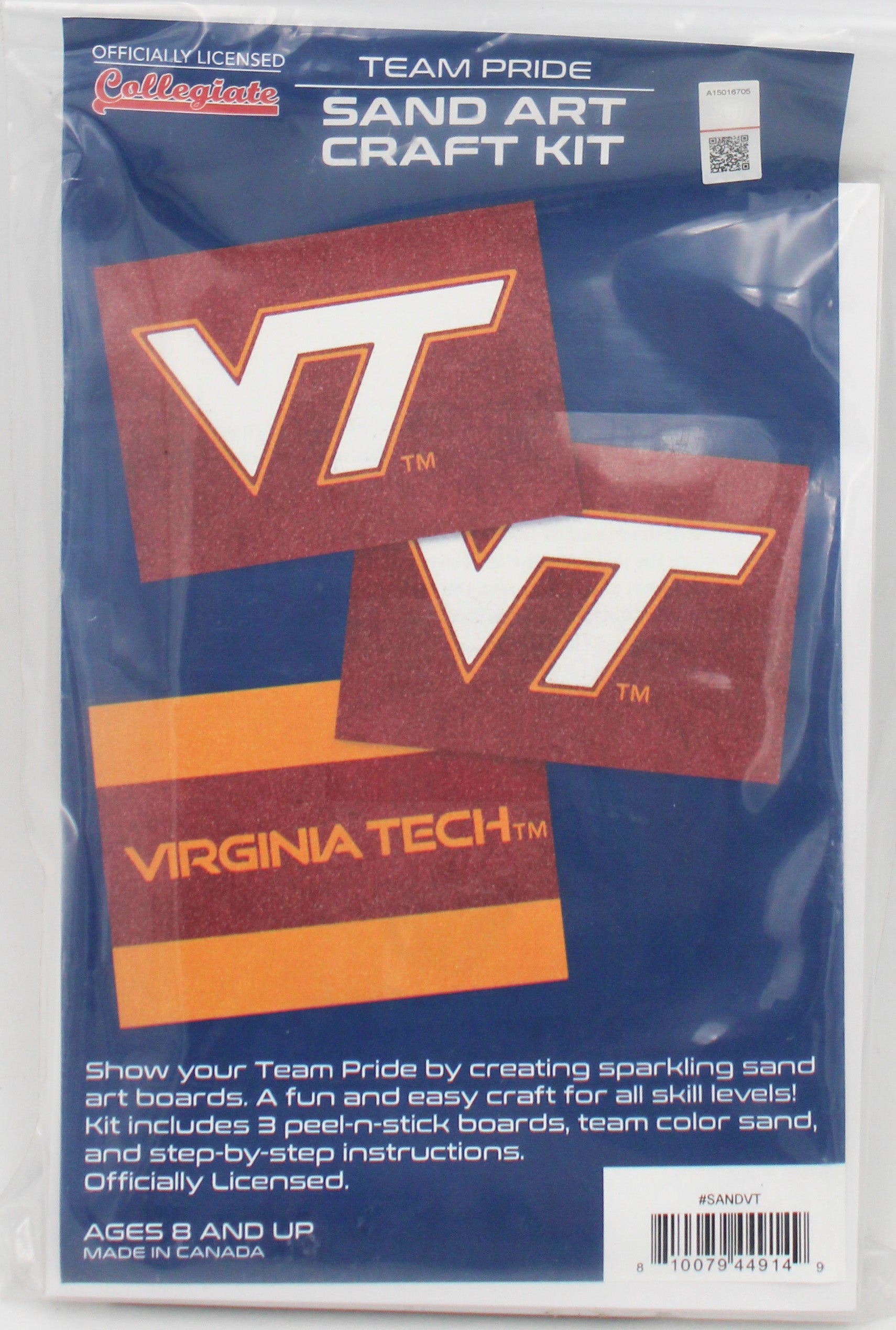 VIRGINIA TECH HOKIES SAND ART CRAFT KIT