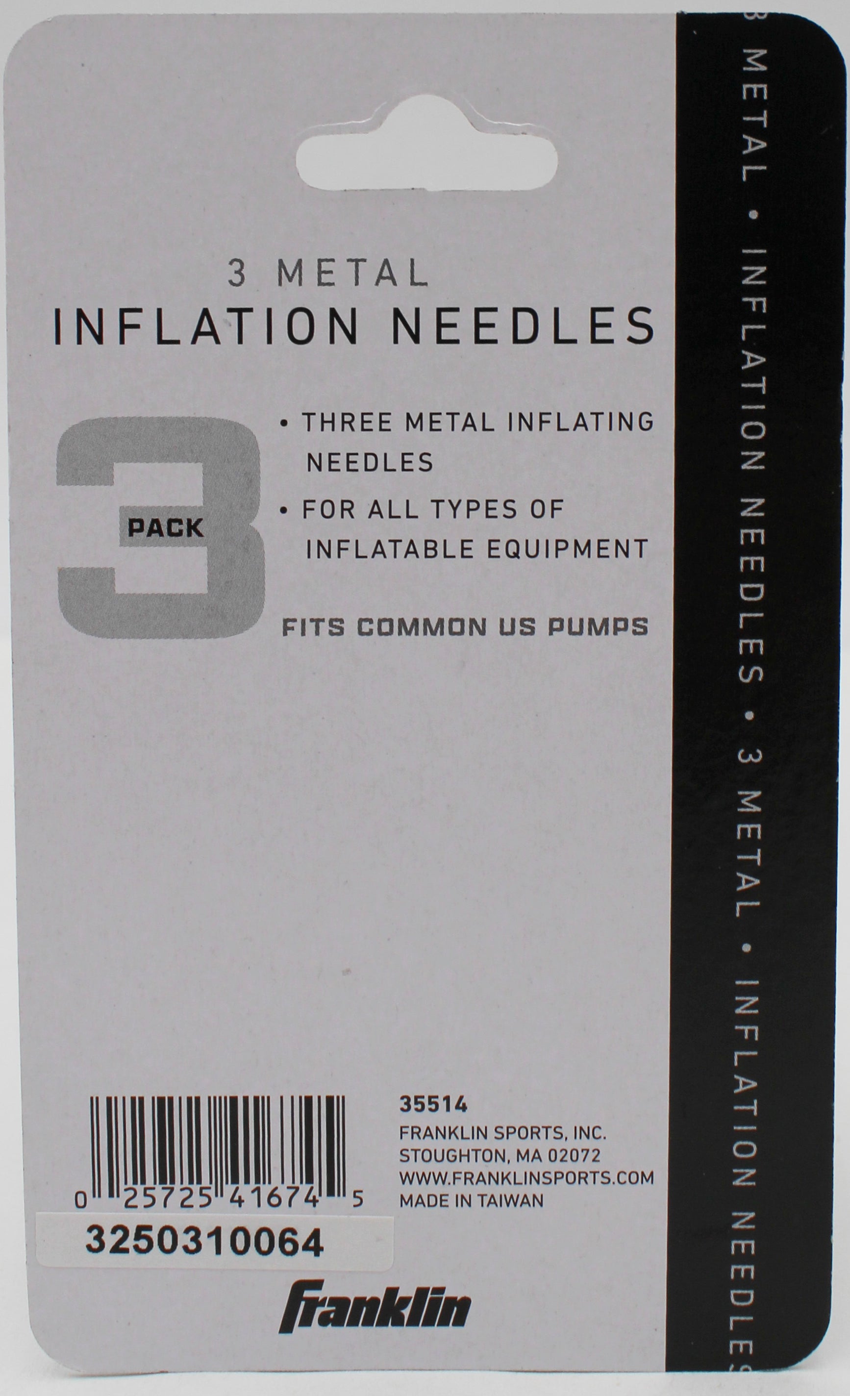 FRANKLIN METAL INFLATING NEEDLES 3ct