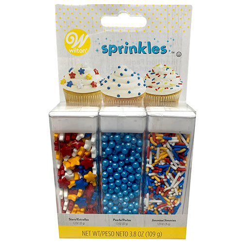 WILTON SPRINKLES SET 1.3oz/3CT-ASST