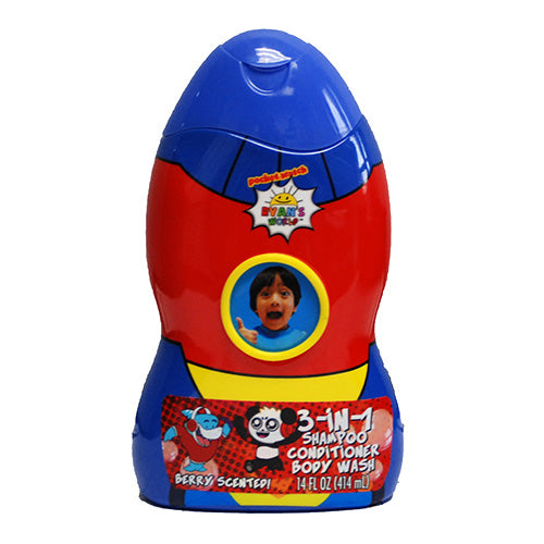 RYAN'S WORLD 3-IN-1 KID'S SHAMP/COND/BW-BERRY 14OZ NI