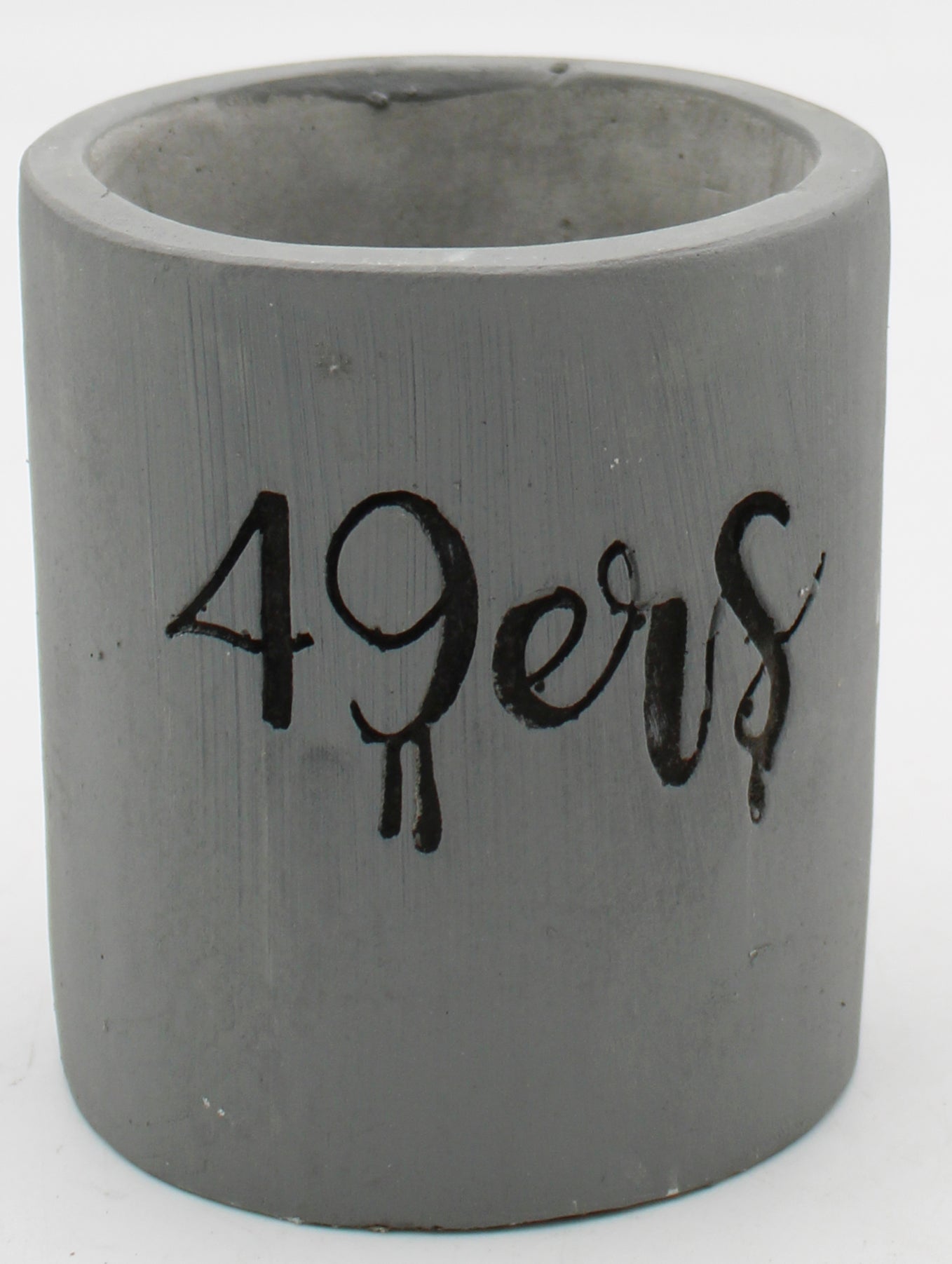 OFFICIALLY LICENCED SAN FRANCISCO 49ERS CEMENT PLANTER -4IN -EMPTY