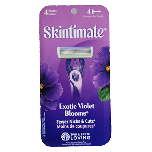 SP SKINTIMATE 4ct RAZOR EXOTIC VIOLET BLOMS