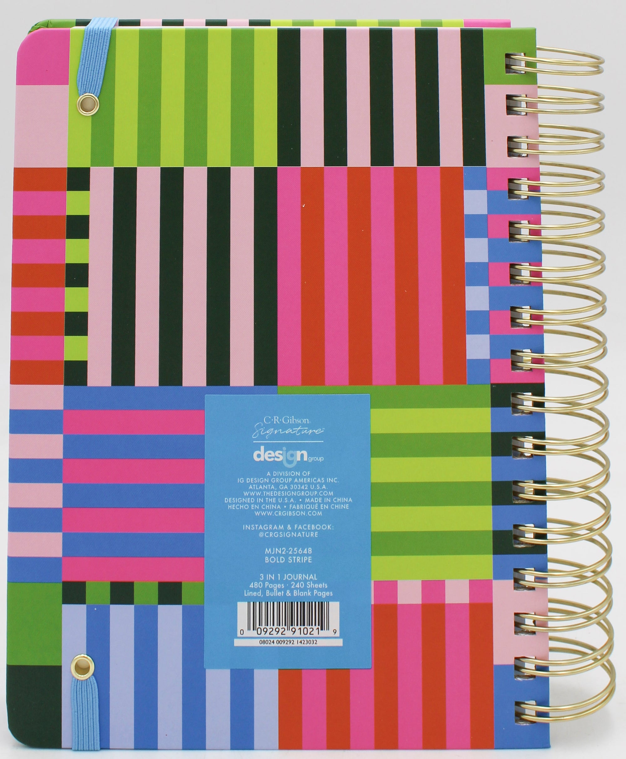 3 IN 1 TWIN WIRE JOURNAL - BOLD STRIPES