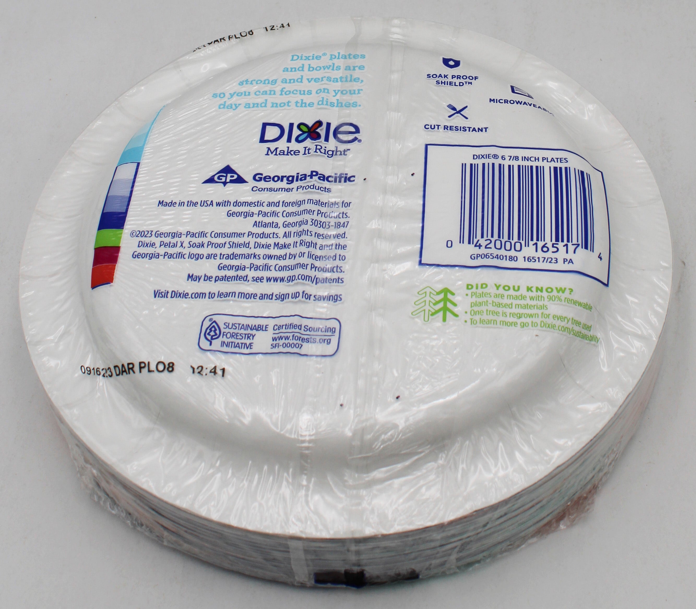 DIXIE PLATES 6 7/8 IN 32CT