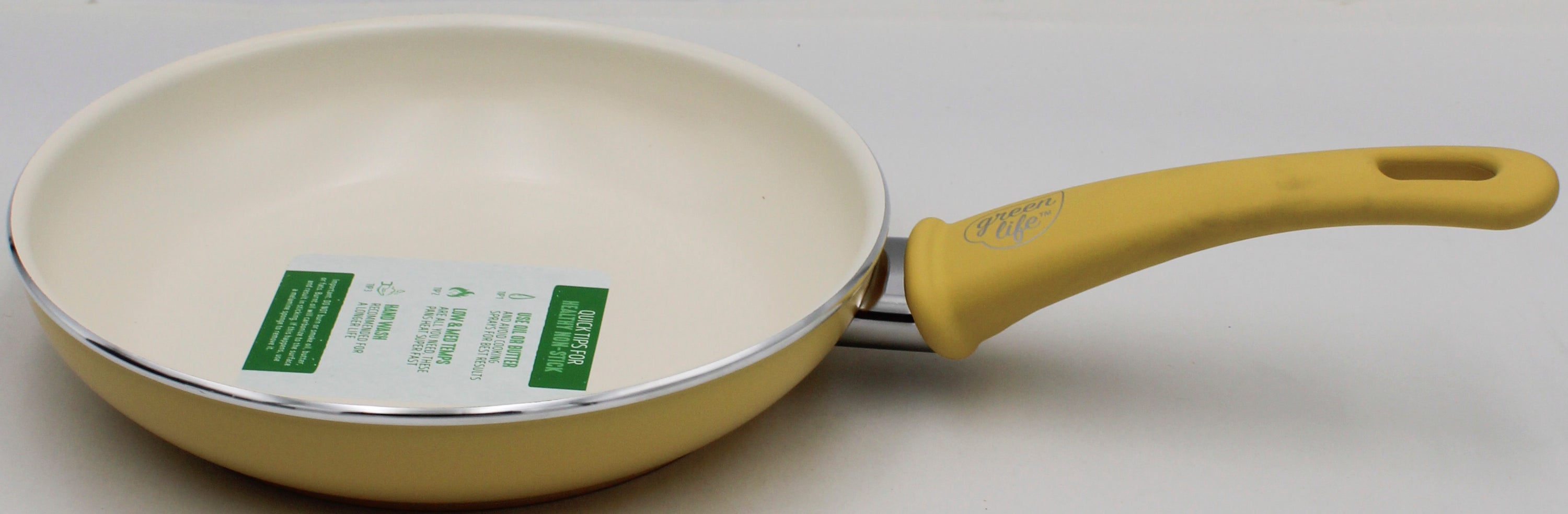 GREENLIFE 8'' NS CERAMIC FRYPAN - YELLOW - REMAILER NI