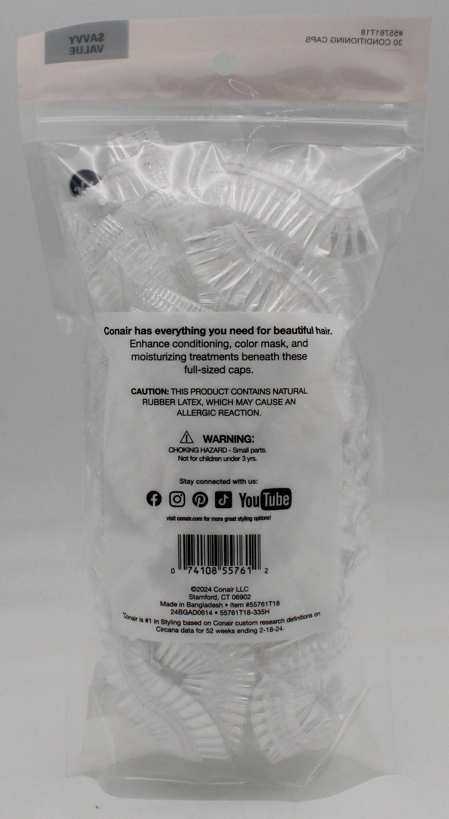 CONAIR CONDITIONING CAPS 30ct NI