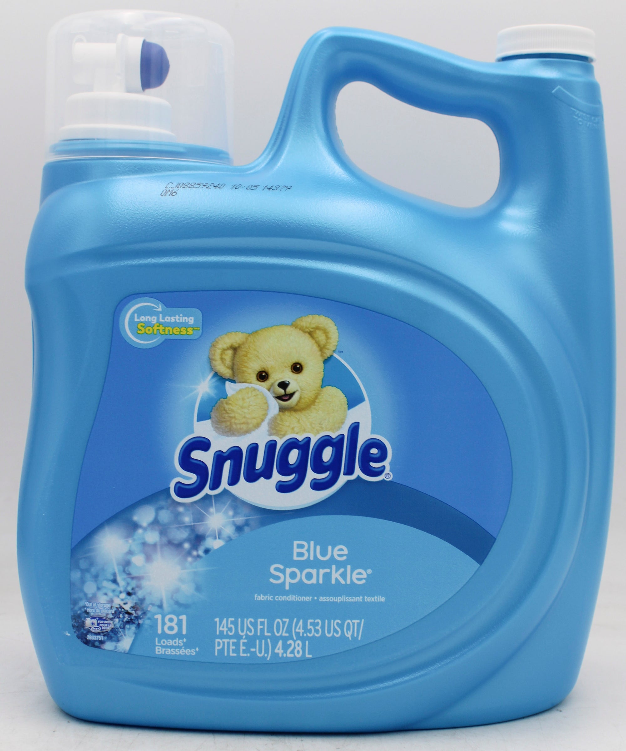 SNUGGLE LIQUID FABRIC SOFTENER BLUE SPARKLE 145oz, 181 LOADS