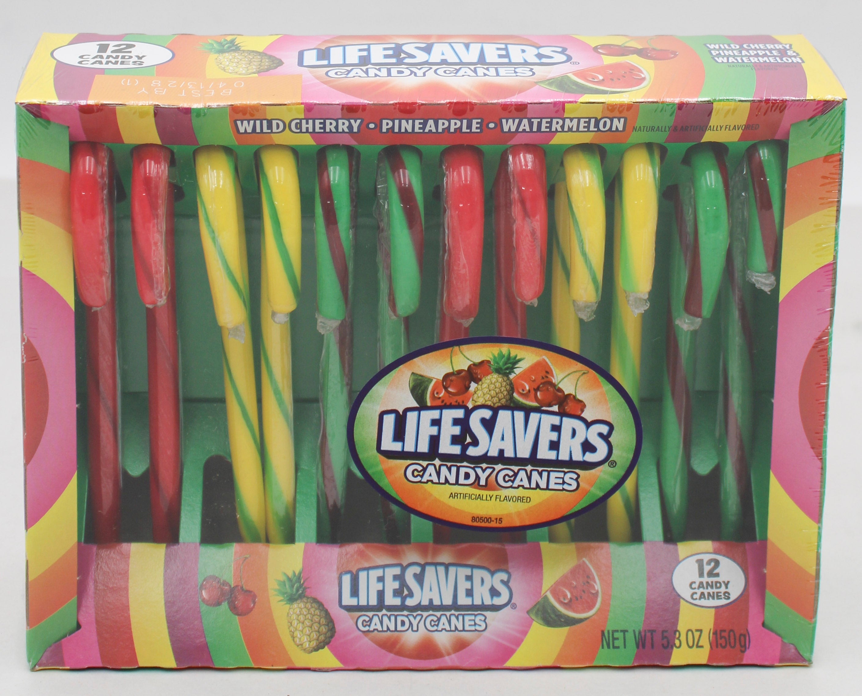 LIFESAVERS 12ct CANDY CANES 5.3oz BB 02/10/28