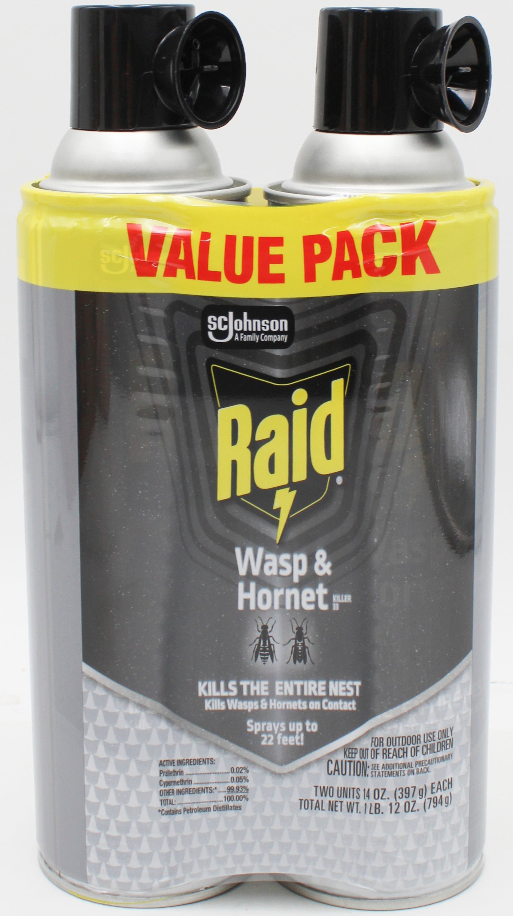Raid Wasp & Hornet Killer Twin Pack 2 x 14oz US