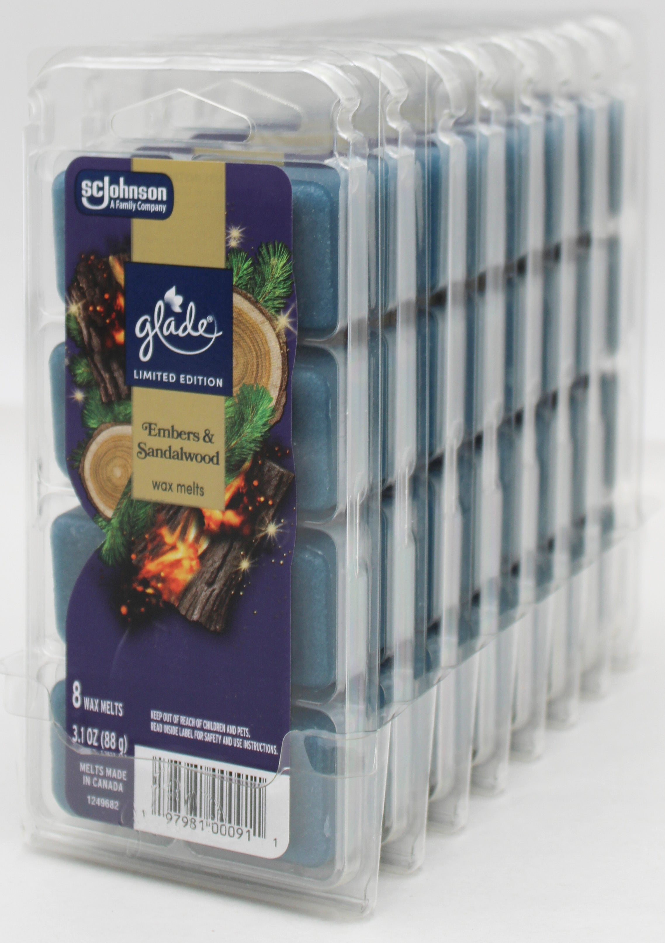 GLADE WAX MELTS EMBERS & SANDALWOOD 3.1oz US