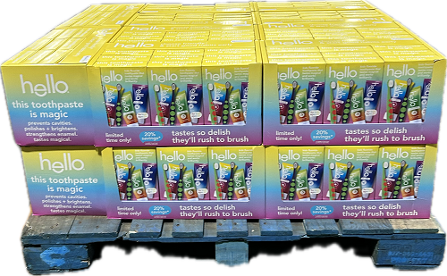 EXPIRED HELLO KIDS MIXED TOOTHBRUSH/TOOTHPASTE 5pc KIT EXP 1/2026 NI