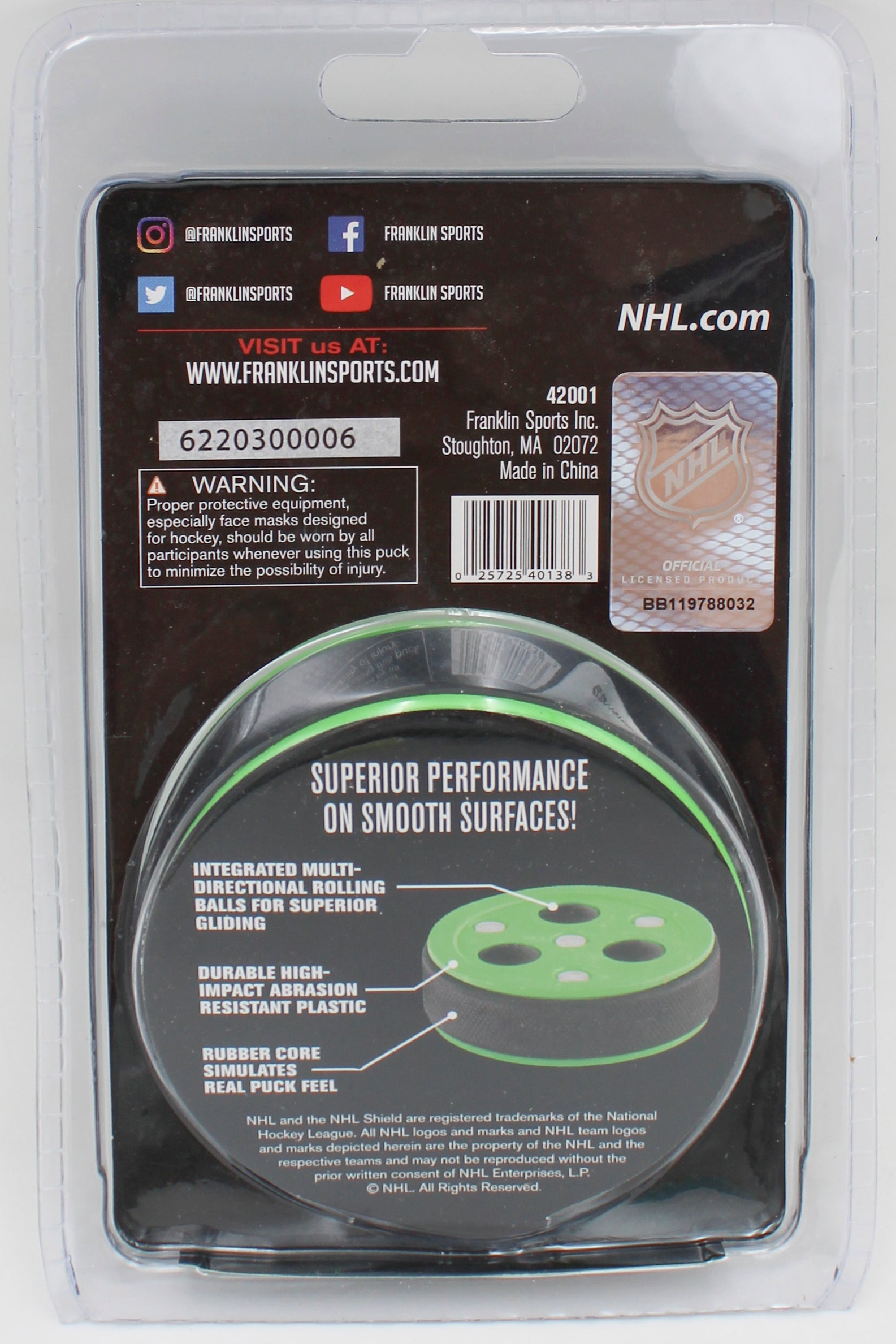 FRANKLIN NHL ROLL-A-PUCK  X3.