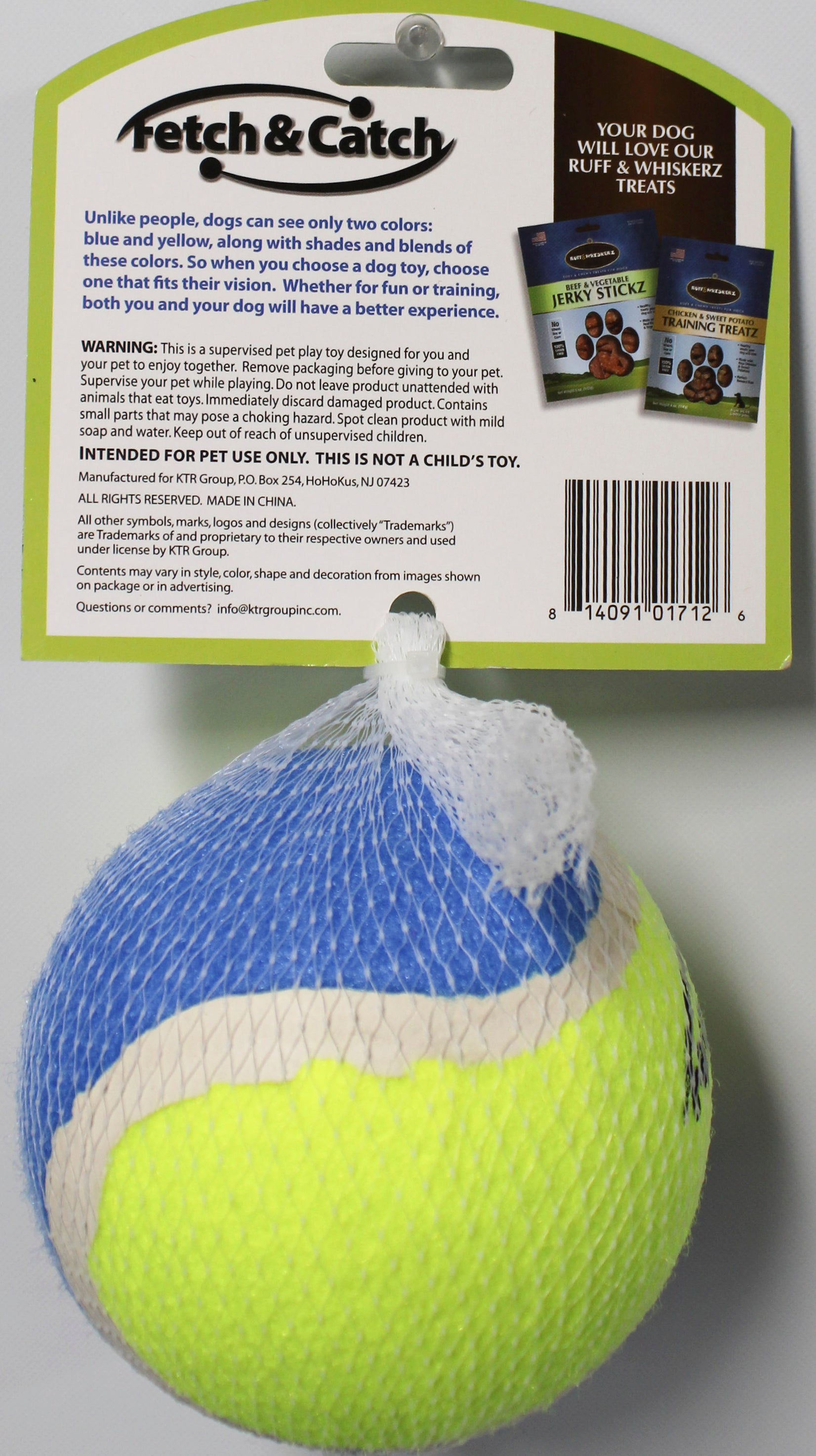 FETCH & CATCH 4" Squeaky Tennis Ball Dog Toy Mesh Pack