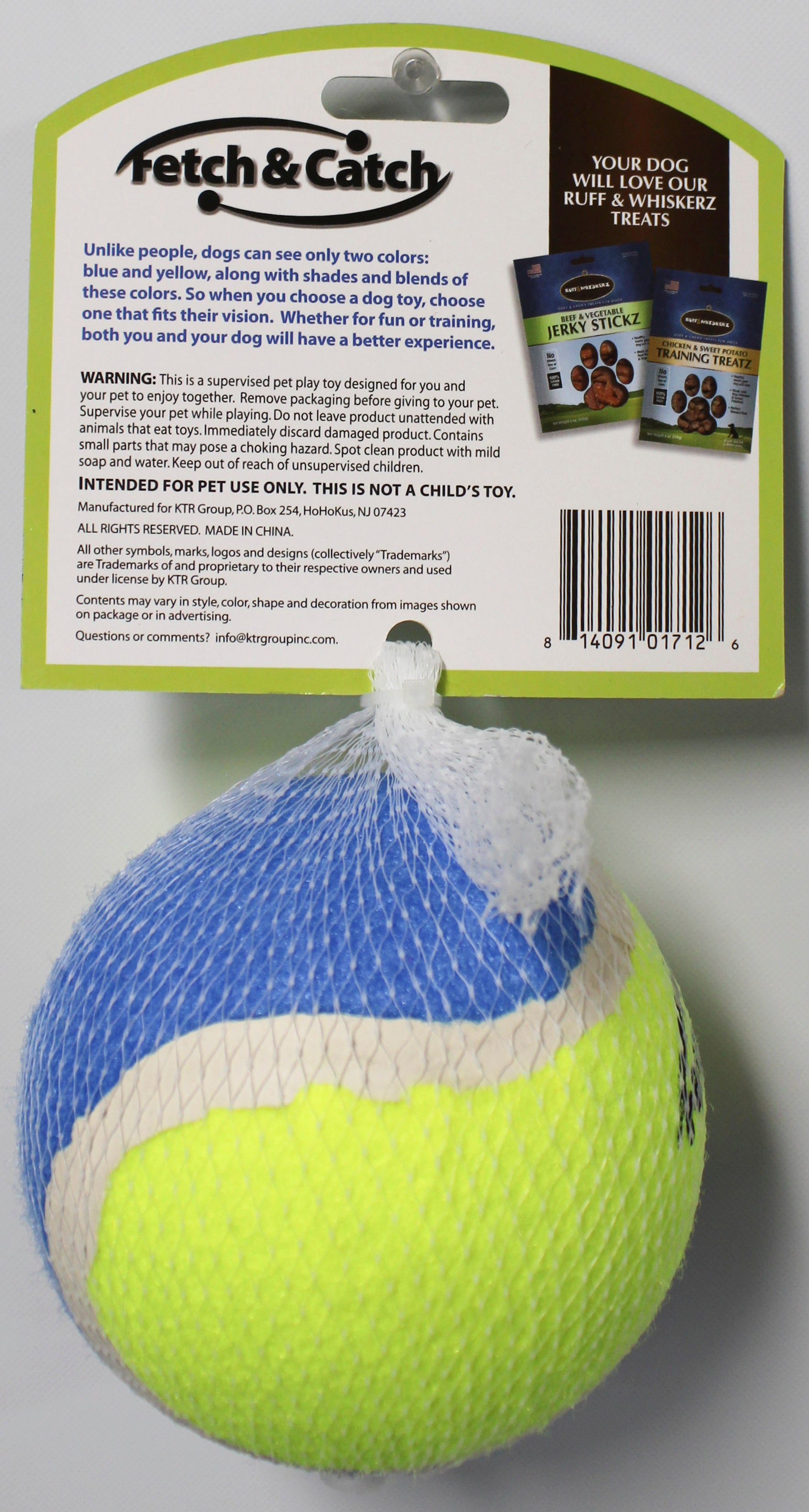 FETCH & CATCH 4" Squeaky Tennis Ball Dog Toy Mesh Pack