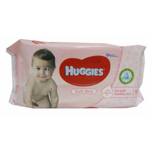 HUGGIES WIPES 56CT(9/21)SOFT SKIN