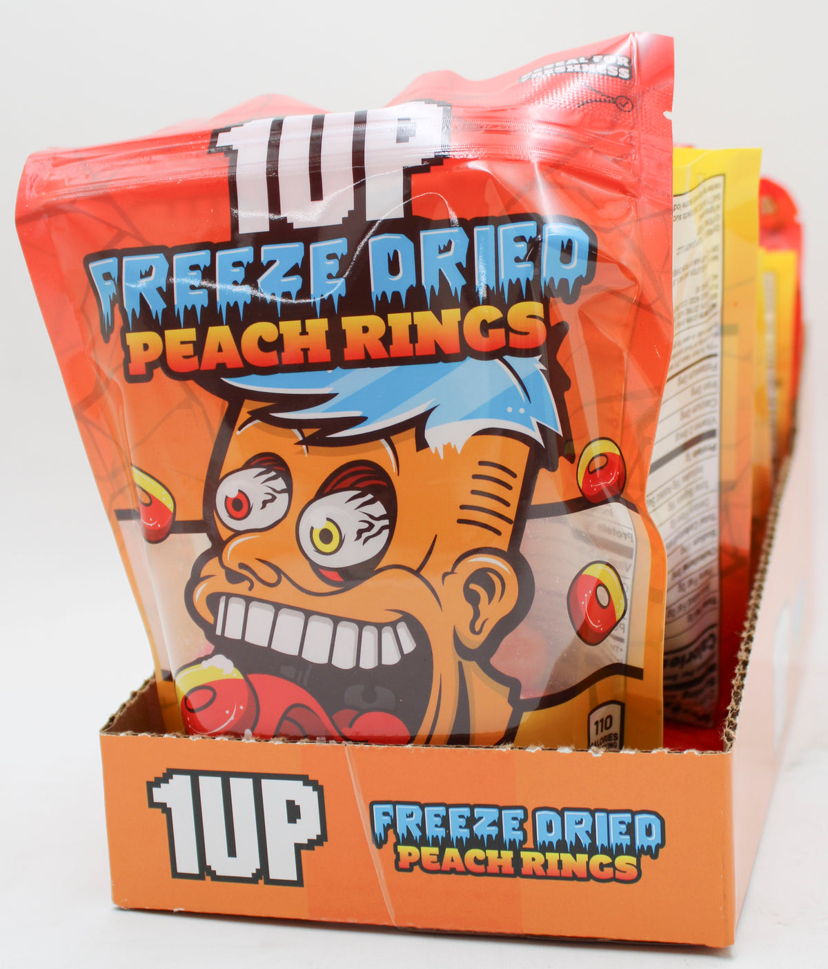 1UP FREEZE-DRIED PEACH RINGS 2.0 OZ BB JULY 2027