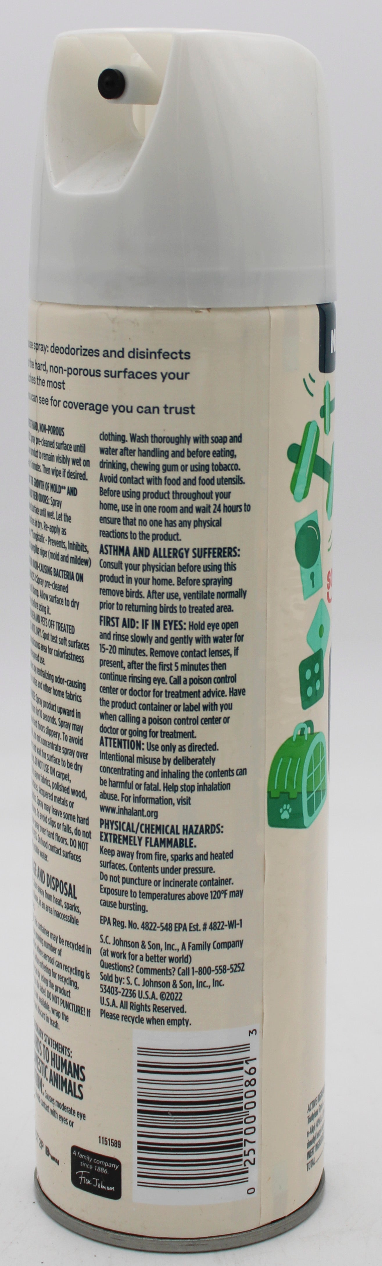 SP SCJ FAMILY GUARD 17.05oz DISINFECTANT SPRAY FRESH.