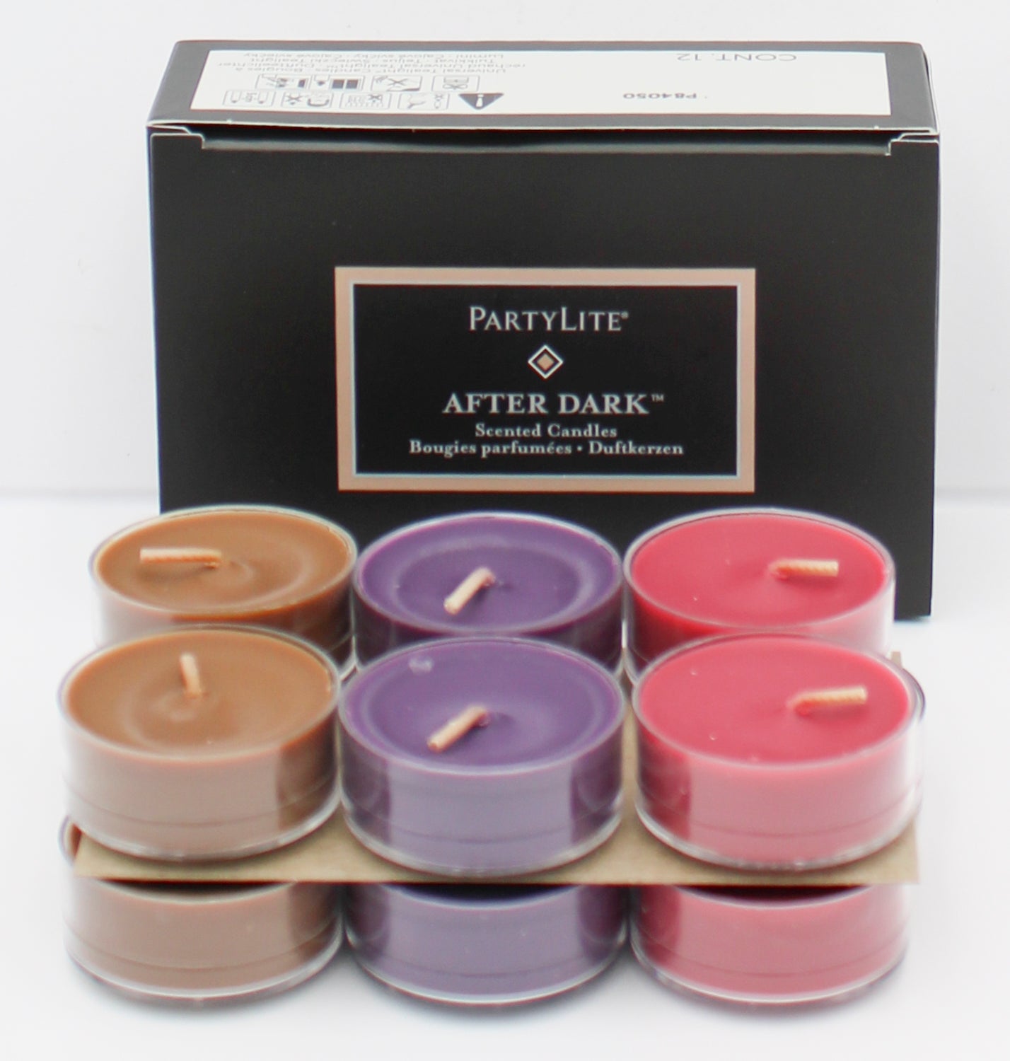 PARTYLITE AFTER DARK ASSORTED 12-PIECE TEALIGHT SAMPLER