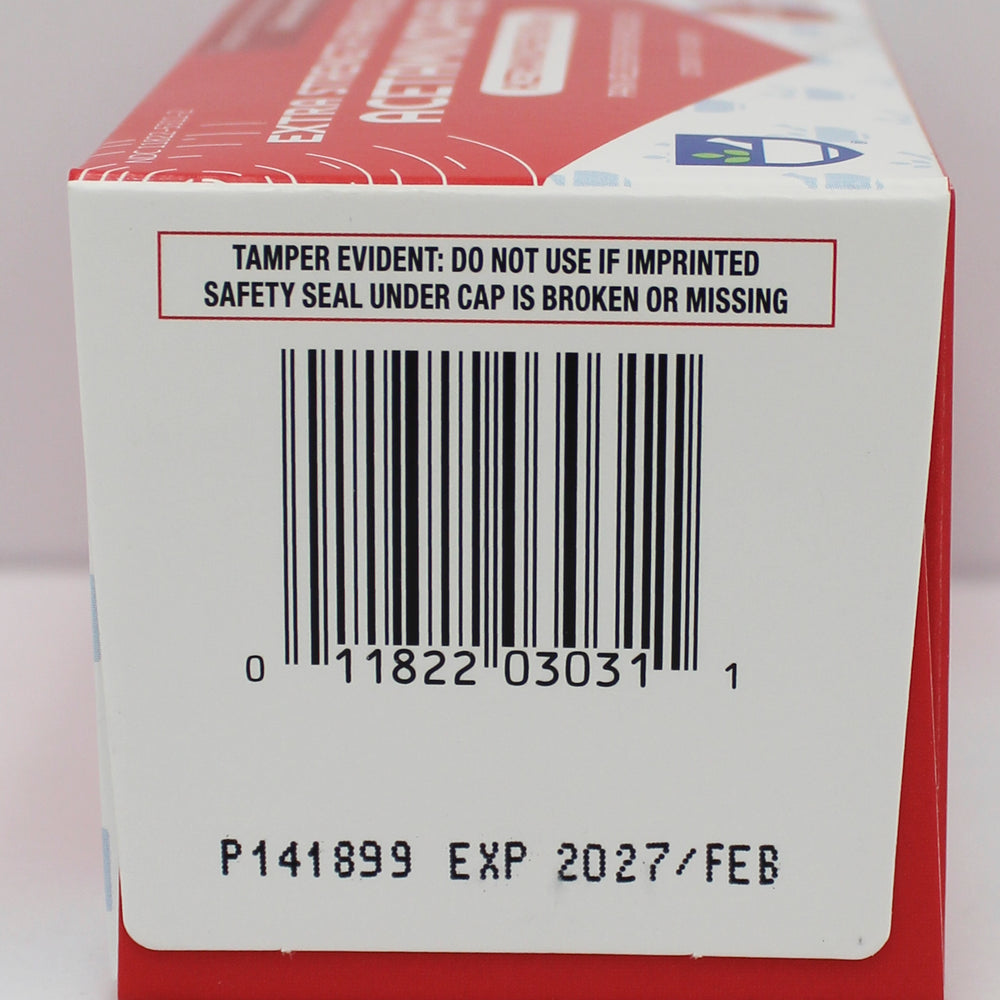 RITE AID PAIN RELIEF ACETAMINOPHEN EXTRA STRENGTH SWEET COATED TABLETS 100ct EXP 2/15/2027 COMPARES TO Tylenol