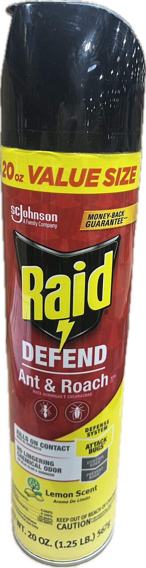 SP RAID ANT&ROACH SPRY LEMON SCENT 20oz VALUE SIZE