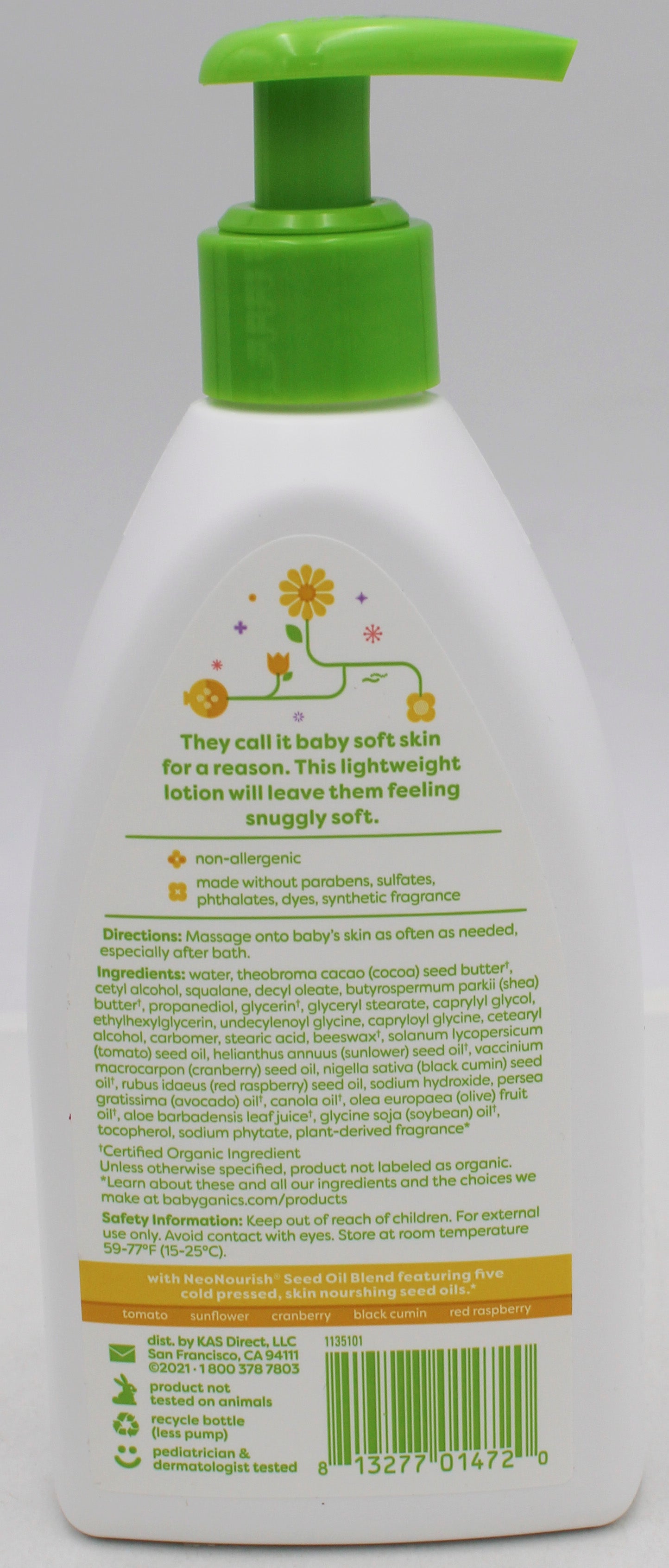 BABYGANICS DAILY LOTION CHAMOMILE VERBENA 9oz