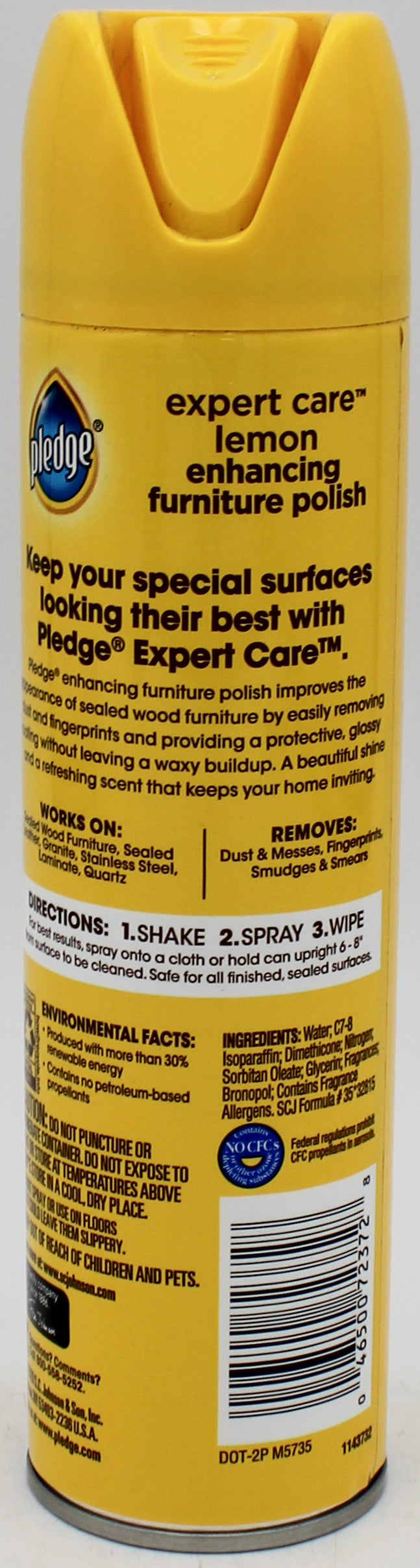 SP PLEDGE FURNITURE.POLISH 9.7oz-LEMON SCENT