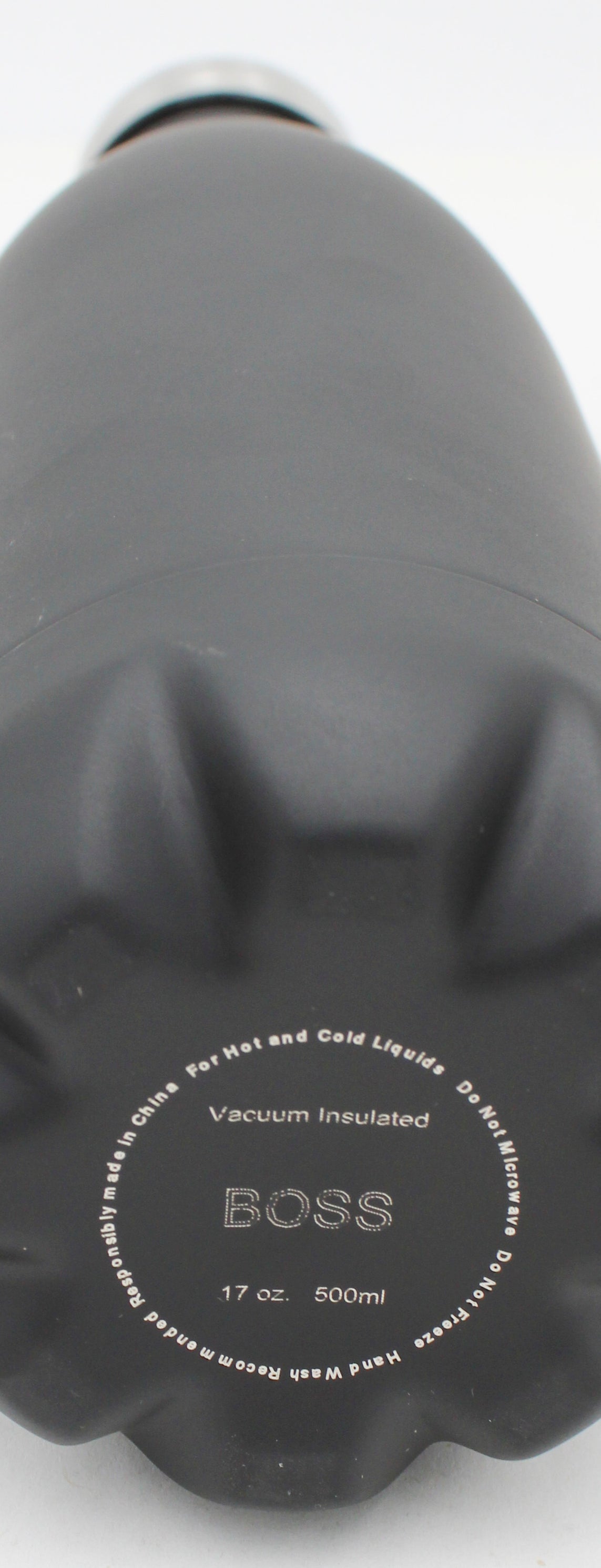 STAINLESS STEEL INSULATED BOTTLE MATTE BLACK 17oz.