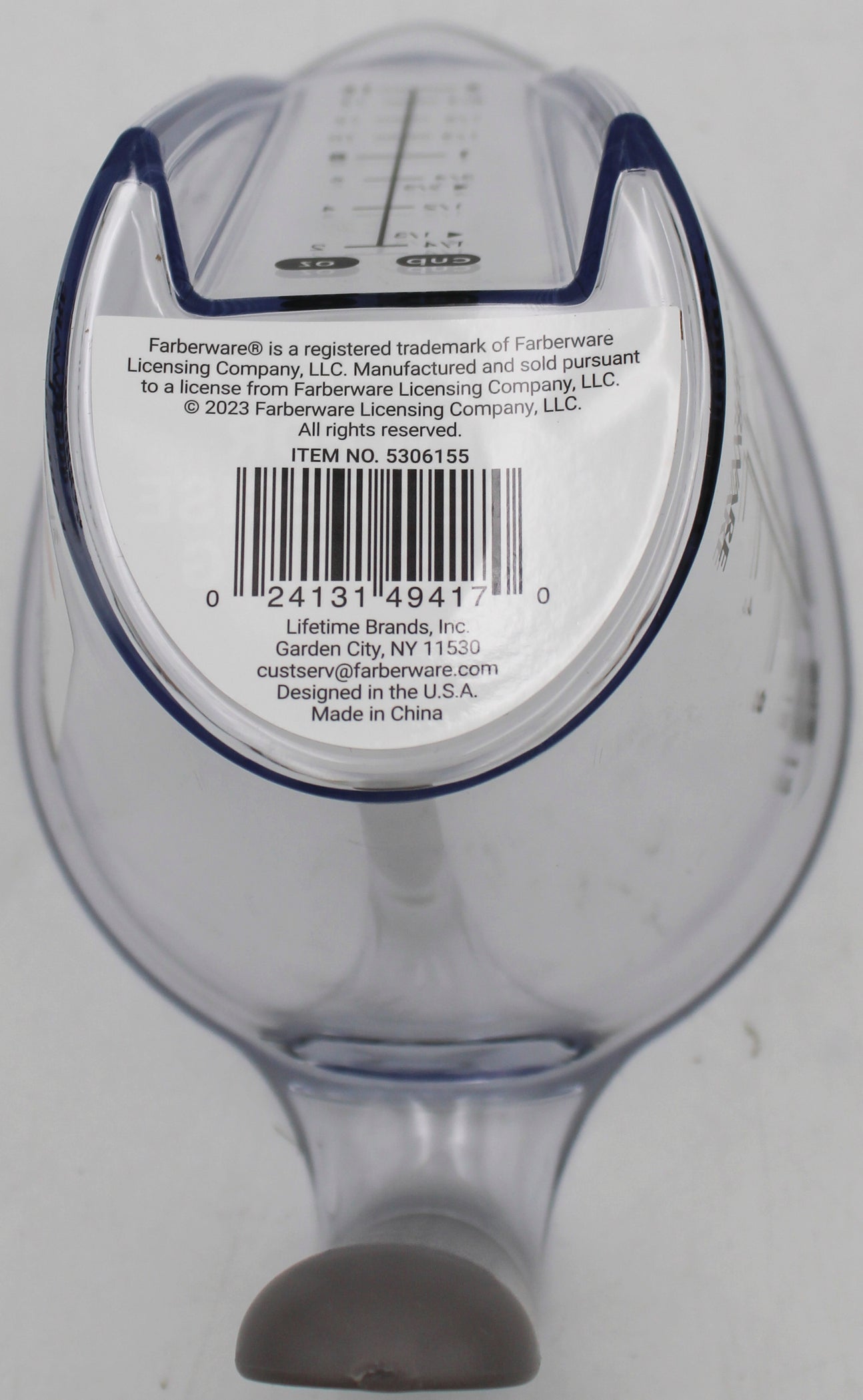 FARBERWARE BASICS 2 CUP ANGLE MEASURIN CUP, PLASTIC - GREY NI