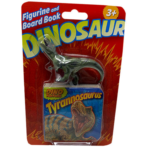 BOARD BOOK W/FIGURINE-TYRANNOSAURUS