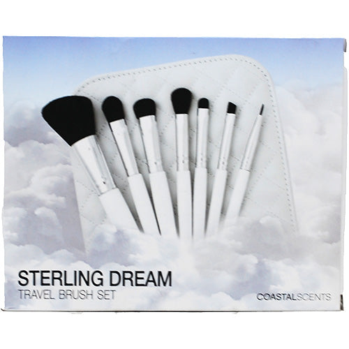 TRVL MAKEUP BRSH SET 7PC W/CASE-WHT